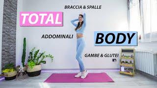 ESERCIZI PER DIMAGRIRE, A CASA, SENZA ATTREZZI. NO RIPETIZIONI. TOTAL BODY WORKOUT.