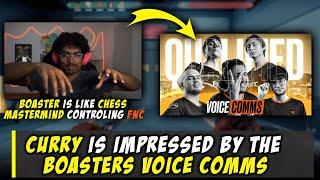 Curry React To Fnatic Voice Comms And Is Impressed By Boaster