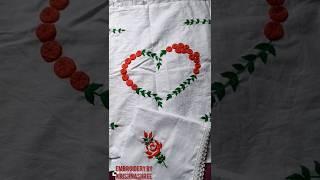 Hand embroidery garu cover rumal🪡 insta nam:krishnashree92