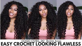 $14 Lazy Girl Crochet Install - In Depth Hair Review & Deets - Brazilian GoGo Curl 20" Bobbi Boss