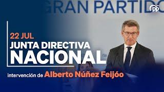 Feijóo preside la Junta Directiva Nacional