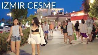 İzmir's Çeşme: Evening Stroll Through the Heart of Çeşme  (4K Walk)