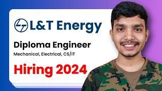 L&T Energy DET Recruitment 2024 | Diploma Engineer Trainee | Diploma Jobs | Manish Mahato