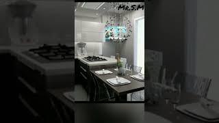 #Innovative Kitchen With Dinning Table / #Smart Furniture /  #Space Saving Ideas Kitchen / #Mr.S.M