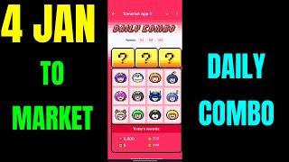 Tomarket Daily Combo 4 January | Tomarket Combo Today | Tomarket Daily Combo Card Today