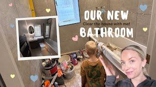 OUR BATHROOM TRANSFORMATION | HOUSE CLEAR OUT