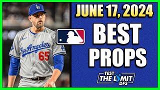 BEST MLB PLAYER PROP PICKS | Monday 6/17/2024 | Prizepicks Props Today!