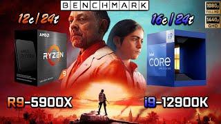 Ryzen 5900X vs Intel i9 12900K // Benchmark // Test in 9 Games