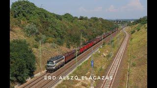 Vlaky / Trains Érd Alszo odbočka/ Vonatok Érd Alszo elagazas (HU) 13.7 2024