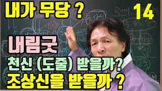 내림굿 신굿(천신줄. 도줄)(조상신을 받아 모실까요?) 무당은 조상신을 받아야 점을 잘 보는 무당이 됩니다.