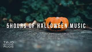 Halloween Music  5Hours Cozy Spooky Music Ambience Music