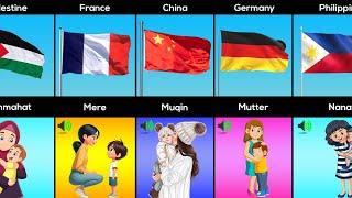 How Children Call Their Mother From Different Countries