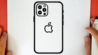 HOW TO DRAW APPLE IPHONE