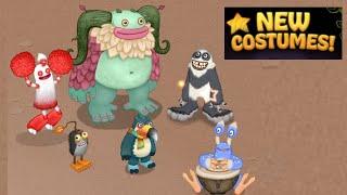 NEW My Singing Monsters Playground Colossingum Costumes!! Furcorn Entbrat Mammott Congle Pango MSM