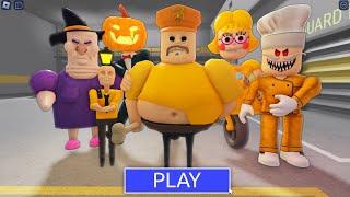 FAMILY! HALLOWEEN BARRY! Walkthrough Full GAMEPLAY #ScaryObby #roblox