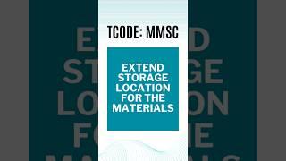SAP QM | Extend Storage Location for Materials #shorts #sappp #sapqm #youtubeshorts #sapcommunity