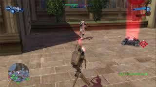 Battlefront 1 2004 B1 battle droid addon gameplay on naboo theed