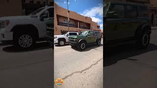 Ooohh my loooovvvve  #fordbronco #bronco #downtownsantafe #santafeplaza #santafe