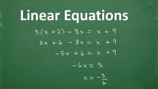 Linear Equations – Algebra – Clear and Understandable