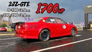 Самый БЫСТРЫЙ Toyota CHASER 100 2JZ-GTE 1700л.с vs NISSAN GTR R35 2500л.с. vs Lamborghini HURACAN