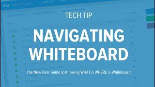 Tech Tip | Navigating Whiteboard: The New User Guide to Knowing WHAT is WHERE in Whiteboard