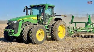 JOHN DEERE 8R 340 Tractor Working on Tillage