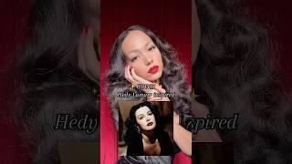 GRWM inspired by Hedy Lamarr’s timeless beauty  #OldHollywood #RetroGlam #Vintagehair