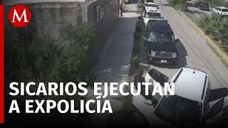 Revelan VIDEO del asesinato de Juan Manuel Padilla, expolicía estatal de Zacatecas