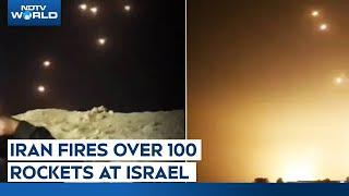 Iran Missile Attack Video | Iran Fires Missiles At Israel | Iran Missile Attack On Israel