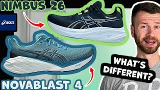 NOT All FFB+ Is Created Equal | Asics Novablast 4 vs Gel-Nimbus 26 | Asics Running Shoe Battle