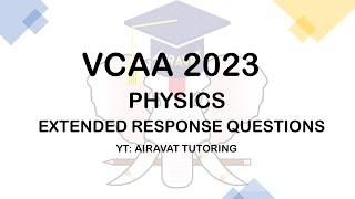 VCAA (VCE) 2023 Physics Exam Short Answers Suggested Solutions by Airavat Tutoring.