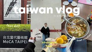 TAIWAN travel vlog  yummy STREETFOOD tour visit to MoCA Taipei and souvenir shopping!!