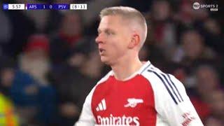 Oleksandr Zinchenko Goal, Arsenal vs PSV (2-2) All Goals and Extended Highlights