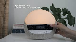 How to set up Bodyclock Luxe 700FM and Luxe 750DAB sleep/wake-up lights