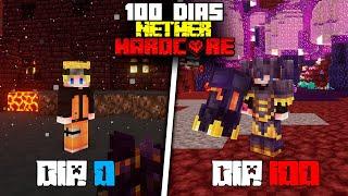 Sobreviví 100 días en Un Nether Modificado En Minecraft Hardcore... Esto pasó (Pelicula Completa)