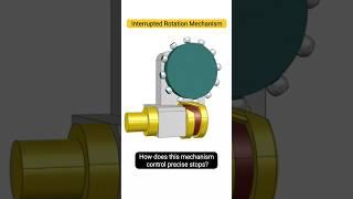 How Interrupted Rotation Mechanism Works | Precision Motion Explained #mechanicaldesign #engineering