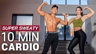 와..미쳤다!! 10분으로 끝내는 전신 칼로리 폭파 홈트레이닝ㅣ10 MIN SUPER SWEATY CARDIO WORKOUT (At home l Full Body)