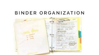 how to organize your binder  staying organized for school