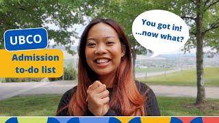 UBCO's First Year Fundamentals | You got in! ...now what?