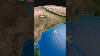 Malaysia to India World Travel Flight Map Animation #travel #animation #videoediting