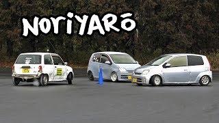 PVC drifting kei-car team at Tsukuba