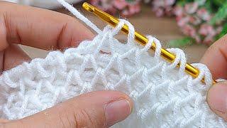 Muy Hermosa I Made a Very Beauty Tunisian Crochet Beginners *online Tutorial. //tunus işi örgü