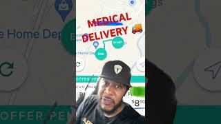 Medical courier  DELIVERY APP! The only ONE! $8 for only 1 mile!   I’m loving this