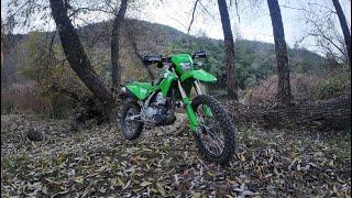 "Moto Monday" Riding KLX 300 up Mill Creek between storms