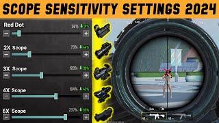 PUBG MOBILE SCOPE SETTINGS 2025 | PUBG SCOPE SENSITIVITY SETTINGS 2X 3X 4X 6X 8X 2025 | SCPE SETTING