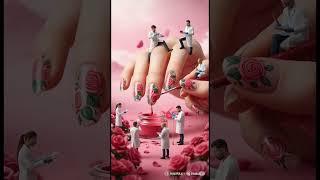  지금 딱! 6월에 어울리는 로맨틱 장미 네일  Romantic Rose Nail Art Perfect for June! #예쁜네일 #장미 #데일리룩