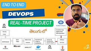 AWS DEVOPS END-END CI CD PIPELINE PROJECT#2 తెలుగులో JENKINS MVN SONARQUBE DOCKER ARGOCD KUBERNETES