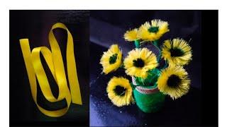 Amazing Ribbon Flowers craft ideas/How to make Ribbon Flowers Bouquet/DIY crafts