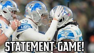 The Detroit Lions season finale was a STATEMENT game!