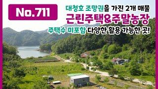 No.711 대청호 조망권을 품은 2개 매물! 근린주택과 주말농장 보고가세요~ 일괄 매수도 가능한 매물! 두 매물 모두 주택수 미포함으로 다양하게 활용 가능